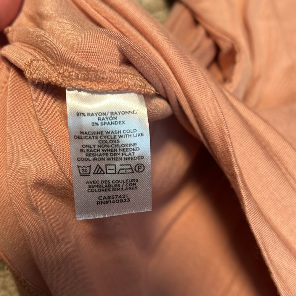LOFT Petite long sleeved tee, peach, size LP NWT! - Picture 5 of 5